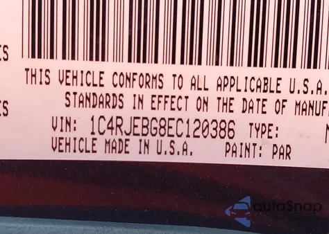 2014 Jeep Grand Cherokee Limited from USA, damaged, VIN 1C4RJEBG8EC120386